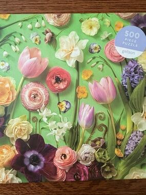 Galison Springtime Petals Complete - 500 Piece Puzzle by Julie Seabrook Ream